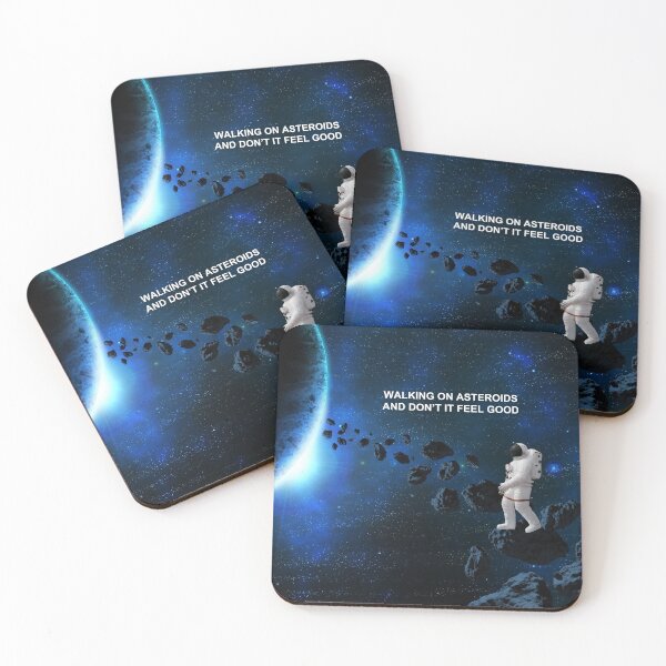 Item preview, Astronaut Spacewalking On Asteroids Retro Space Art designed and sold by SandyMDesigns.