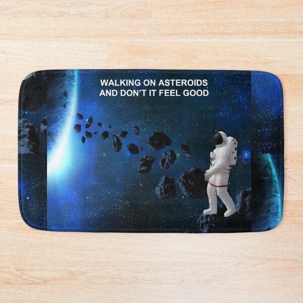 Item preview, Astronaut Spacewalking On Asteroids Retro Space Art designed and sold by SandyMDesigns.
