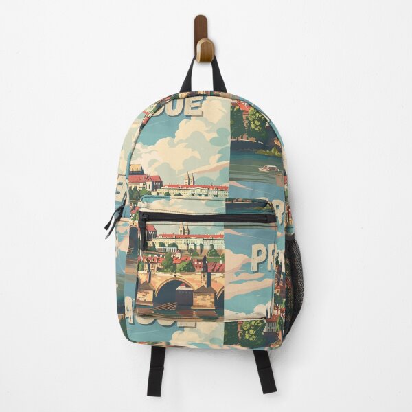 Item preview, Prague in the Czech Republic, Vintage Art Travel Landscape designed and sold by MaateoDesign.