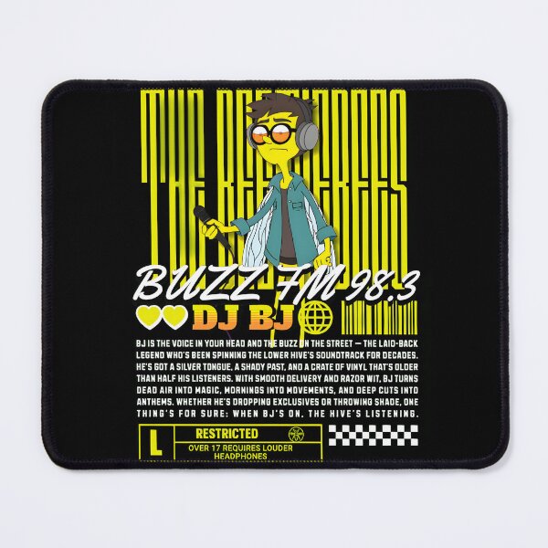 Item preview, DJ BJ – BUZZ FM 98.3 Hive Radio Design designed and sold by TheBeetleBees.