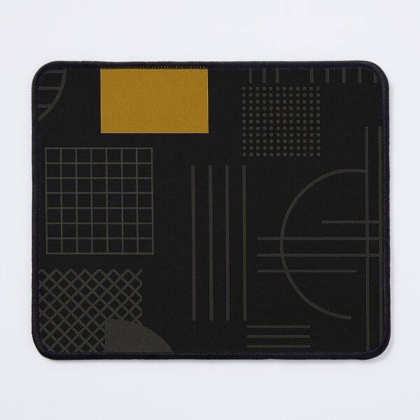 Item preview, Noir Geometry – Gold and Charcoal Abstract Pattern designed and sold by Zenvo.