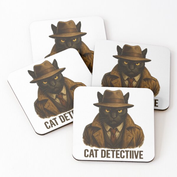 Item preview, Cat Detective Noir designed and sold by Kunst-Shirt.