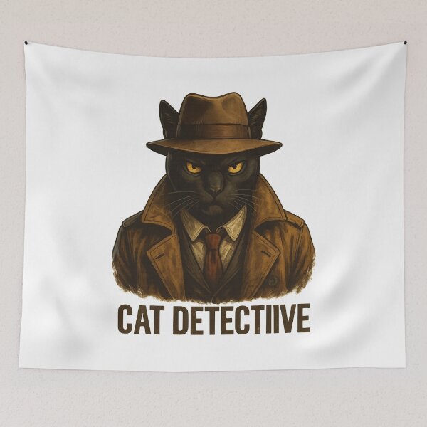 Item preview, Cat Detective Noir designed and sold by Kunst-Shirt.