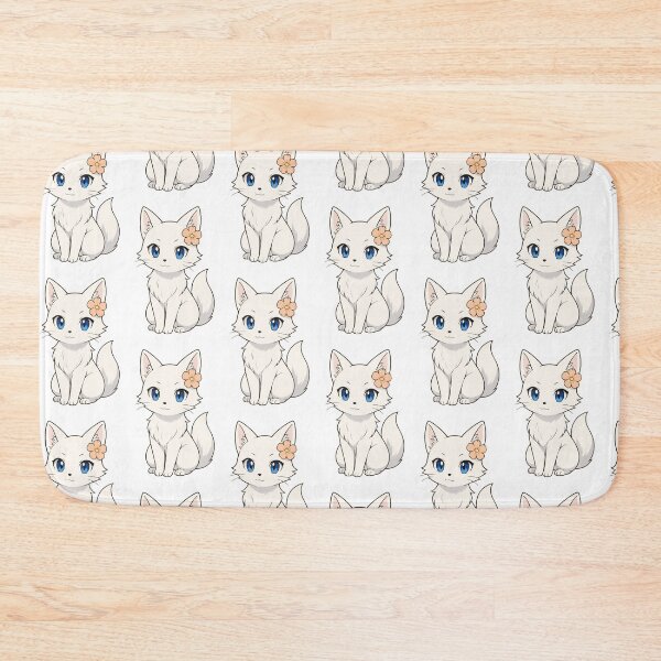 Item preview, White Anime Cat designed and sold by jellyclub.
