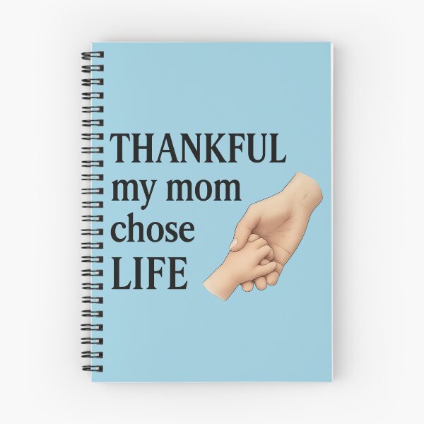 Item preview, Thankful My Mom Chose LIFE – Mother & Baby Hand Design designed and sold by Twittlefish.