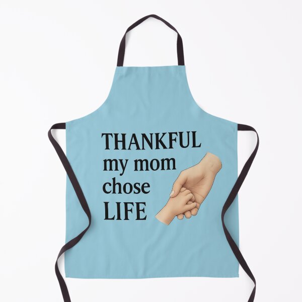 Item preview, Thankful My Mom Chose LIFE – Mother & Baby Hand Design designed and sold by Twittlefish.