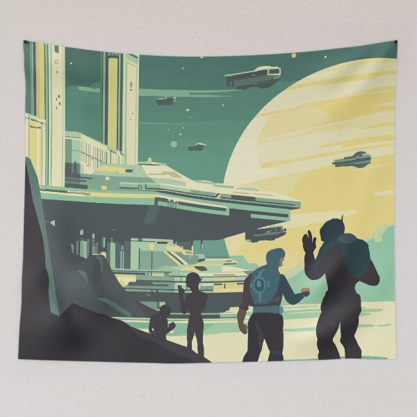 Item preview, RACE for the GALAXY - Inspired Poster / Retro Board Game Poster / Wall Art Print / Fantasy, Board Game, RPG, DnD / Home Decor Gift Idea designed and sold by RoleplayRealm.