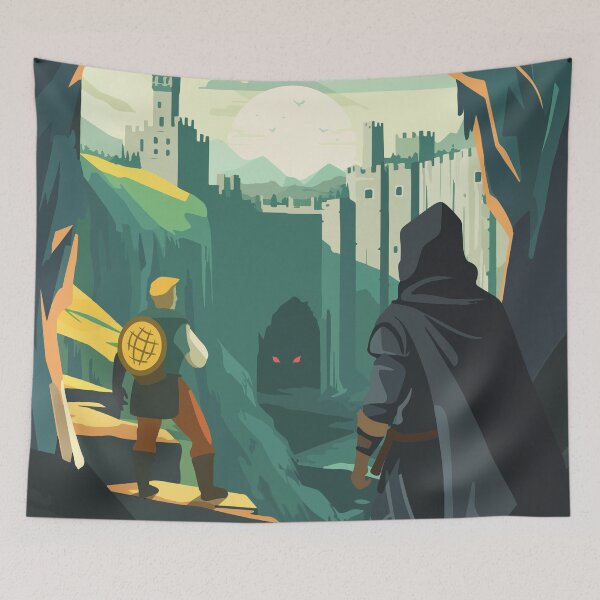 Item preview, CLANK - Inspired Poster / Retro Board Game Poster / Wall Art Print / Fantasy, Board Game, RPG, DnD / Home Decor Gift Idea designed and sold by RoleplayRealm.