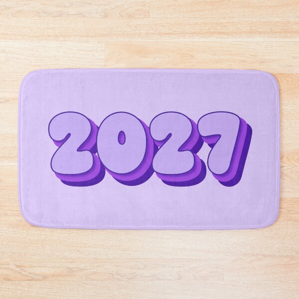 Item preview, 2027 Year - Twenty Twenty Seven - Pale Purple - Lavender - Lilac - Royal Purple - Typography - New Year 2027 designed and sold by TheIconShop.