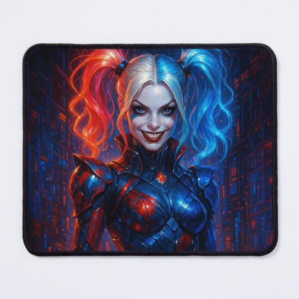 Item preview, ? "Cyberpunk Harley Girl - Neon Warrior Aesthetic T-Shirt" designed and sold by Cypher-Shop.