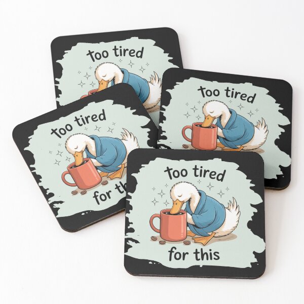 Item preview, Duck Too Tired For This designed and sold by theartfulaspie.