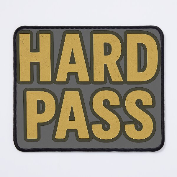 Item preview, Hard Pass Bold Answer designed and sold by jgvisualarts.