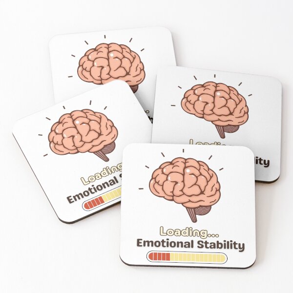 Item preview, Loading Emotional Stability – Funny Mental Health Quote Design designed and sold by Quirk & Calm Studio.