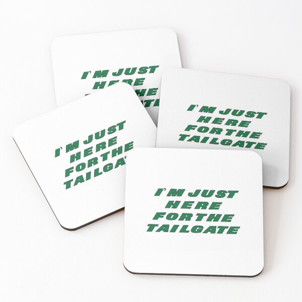 Item preview, New York Jets Just Here for the Tailgate White designed and sold by Gang Green Gear.