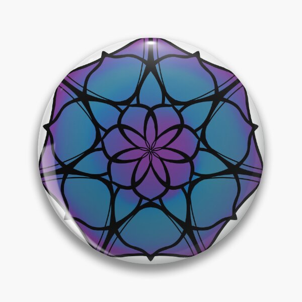 Item preview, Blue Purple Mandala designed and sold by SunsetFirefly.