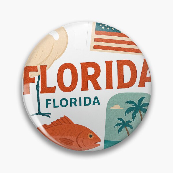 Artikelvorschau, Florida Reiseaufkleber-Kunstdesign, Reisekunst entworfen und verkauft von SusannesArtShop.