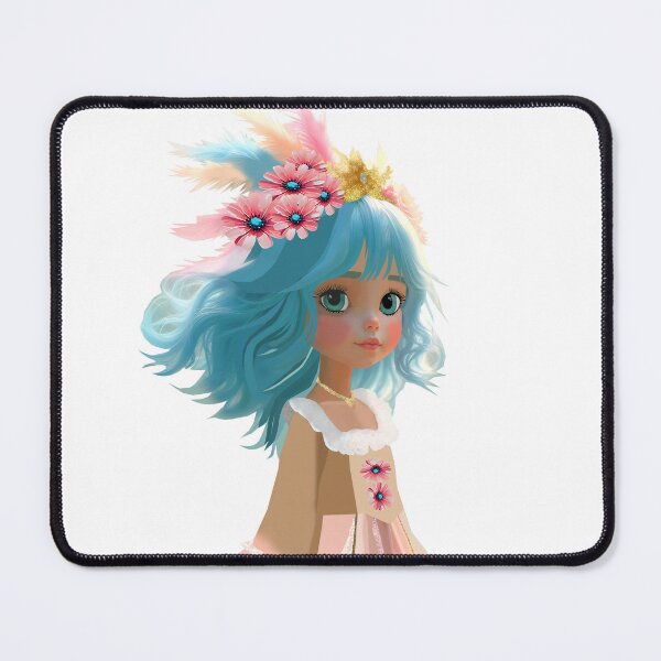 Item preview, Flower Fairy: T-shirt with Fairy print in neon blue, pink and yellow by Felia Design Digital Art designed and sold by Felia001.