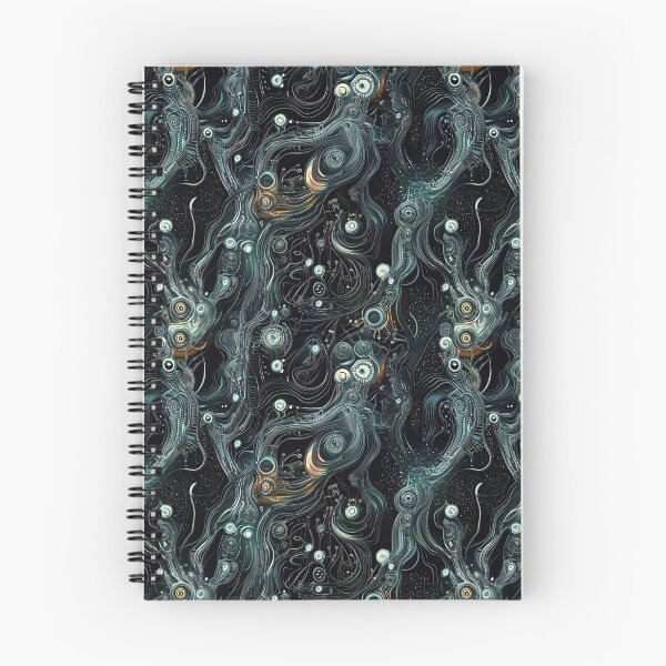 Item preview, Galactic Neural Web – Abstract Cosmic Tech Flow Art designed and sold by myprintedgems.