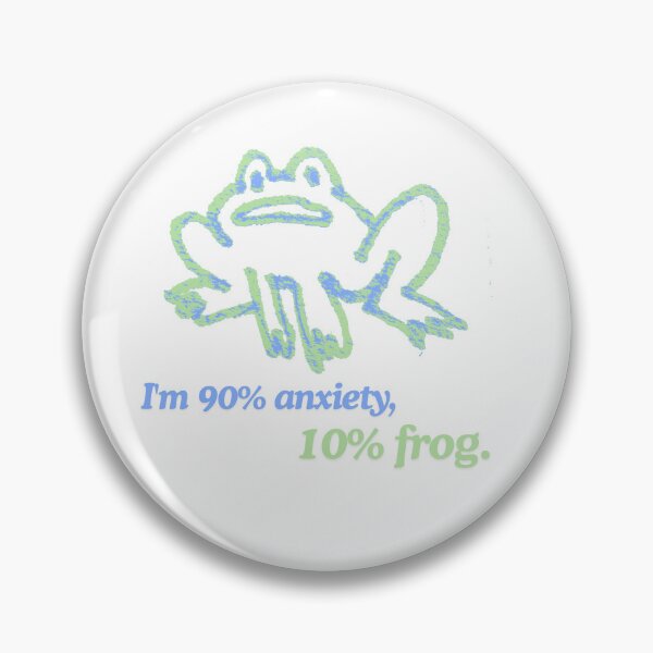 Item preview, Anxious Frog designed and sold by CaroDiario.
