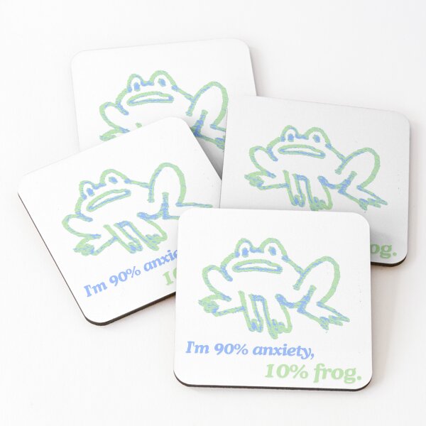 Item preview, Anxious Frog designed and sold by CaroDiario.