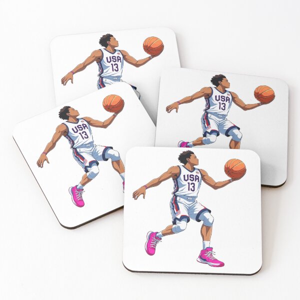 Item preview,  Basketball Player White Jersey Pink Shoes  designed and sold by Koko Doko.