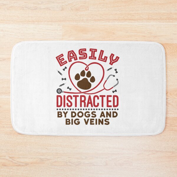 Item preview, Nurse Dog Mom Easily Distracted by Dogs and Big Veins designed and sold by jaygo.
