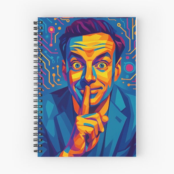 Item preview, Richard Feynman Science Icon Low Poly Vector Art designed and sold by kakarikihill.
