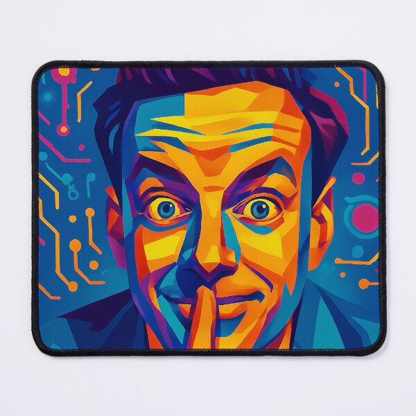 Item preview, Richard Feynman Science Icon Low Poly Vector Art designed and sold by kakarikihill.