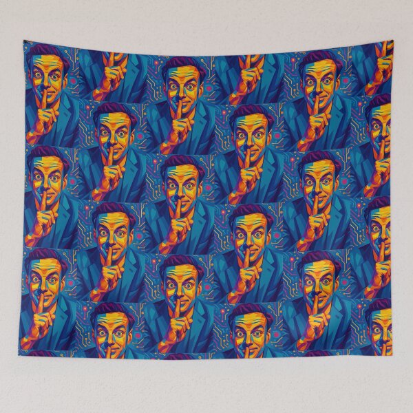 Item preview, Richard Feynman Science Icon Low Poly Vector Art designed and sold by kakarikihill.