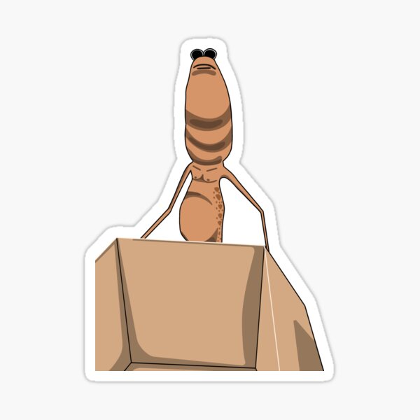 Item preview, Marcus The Worm Holding Box designed and sold by Mellow Pigeon Art.