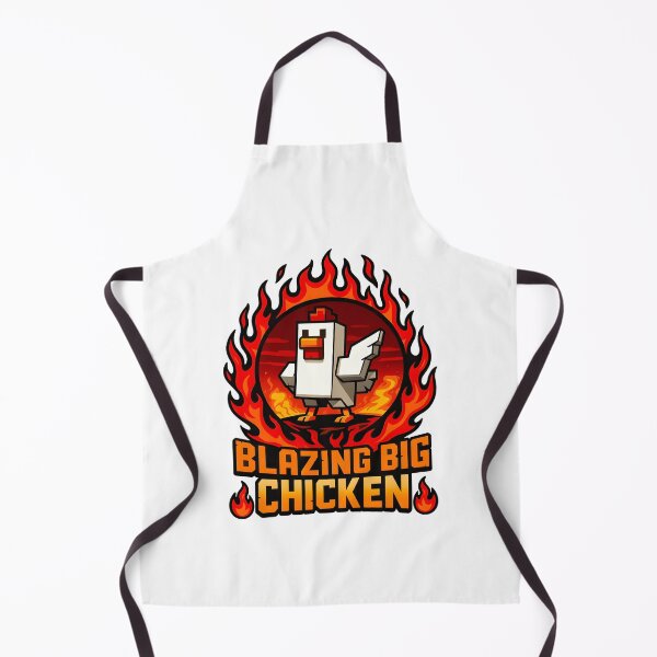 Item preview, Blazing Big Chicken on Fire Flame Funny Retro Design designed and sold by tigger shop.