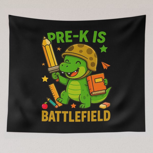Item preview, Pre-K is Battlefield Funny Dinosaur Back to School designed and sold by tigger shop.