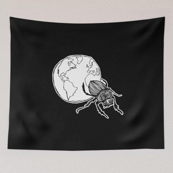 Item preview, Dark and Gritty Sisyphus Dung Beetle Rolling Earth designed and sold by Michael Stewart.