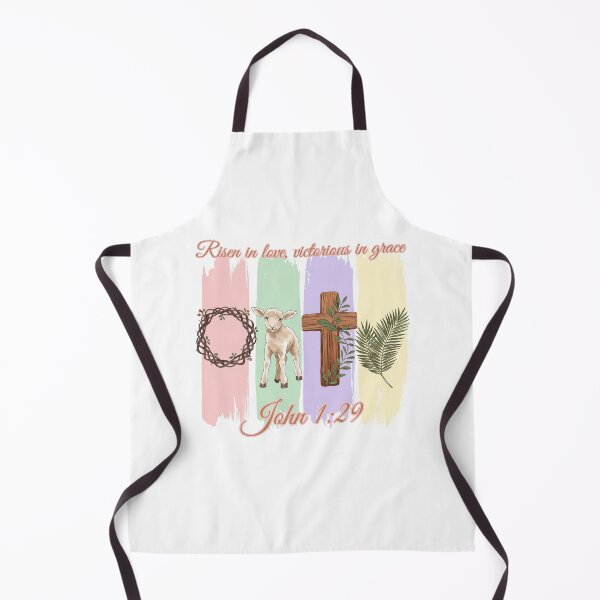 Item preview, Risen in Love – Easter Lamb & Cross Floral Design designed and sold by Illustrated Faith.