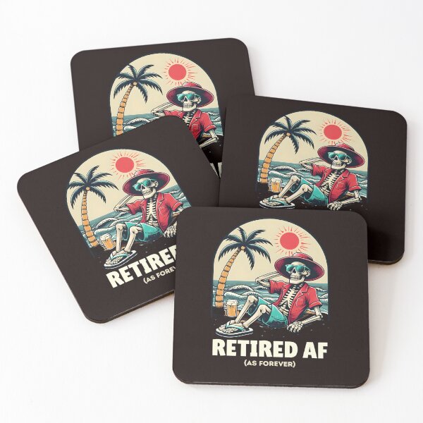 Item preview, Retired AF Skeleton on Beach – Funny Forever Vacation Design designed and sold by WHDProduction45.