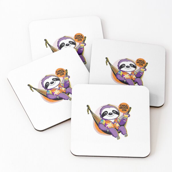 Item preview, Chilling Summertime Sloth designed and sold by LawLay.