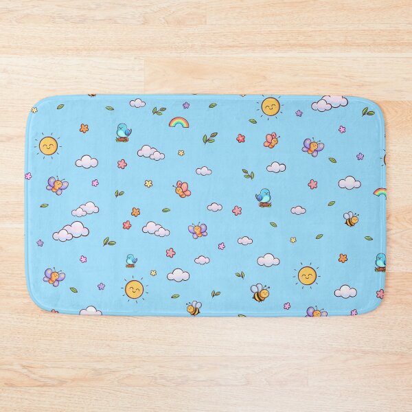 Item preview, Kawaii Nature Pattern – Cute Spring Pastel Seamless Design designed and sold by Magsu.art.