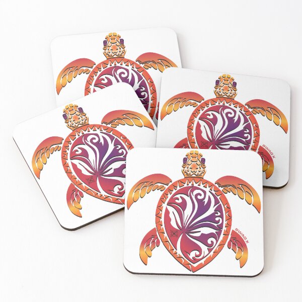 Item preview, Sunset Sea Turtle - Tribal Ocean Spirit  designed and sold by SwagXMerch.