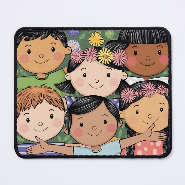 Item preview, Playful Kids with Open Arms – Cheerful Children's Illustration designed and sold by EmeraldeaArt.