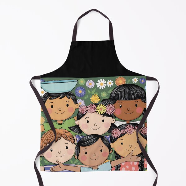 Item preview, Playful Kids with Open Arms – Cheerful Children's Illustration designed and sold by EmeraldeaArt.