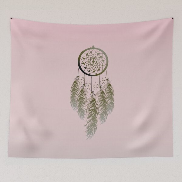 Item preview, Native American Dreamcatcher on dusk desert rose background designed and sold by xian6.