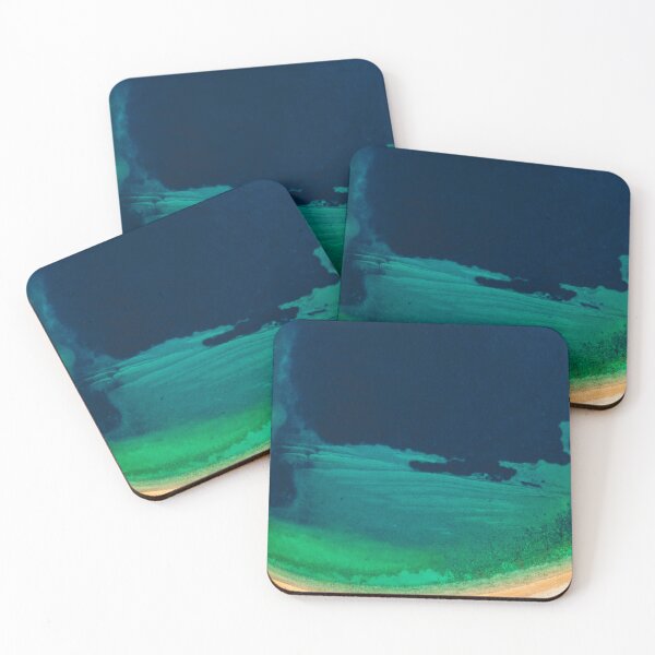 Item preview, Emerald Bay Curve – Aerial Serenity in Blue and Green designed and sold by Ellaire.