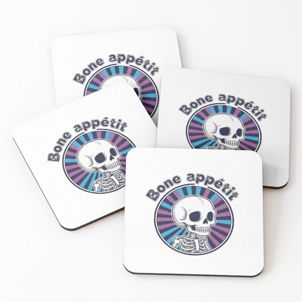 Item preview, Bone Appetit Funny Skeleton Pun designed and sold by Owcomm.