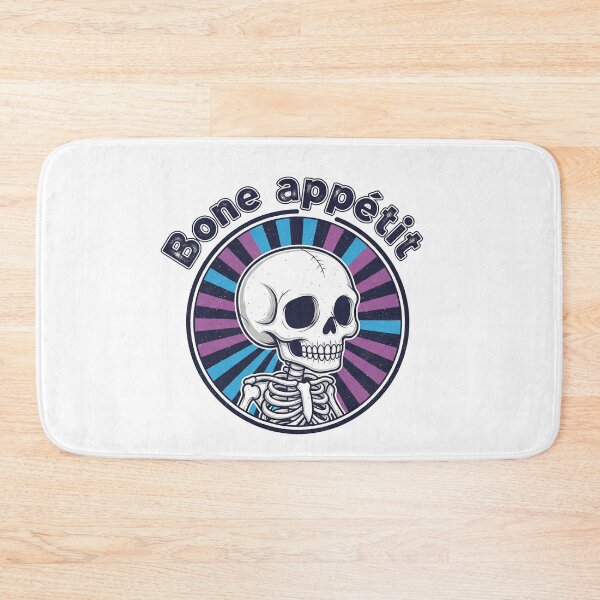 Item preview, Bone Appetit Funny Skeleton Pun designed and sold by Owcomm.