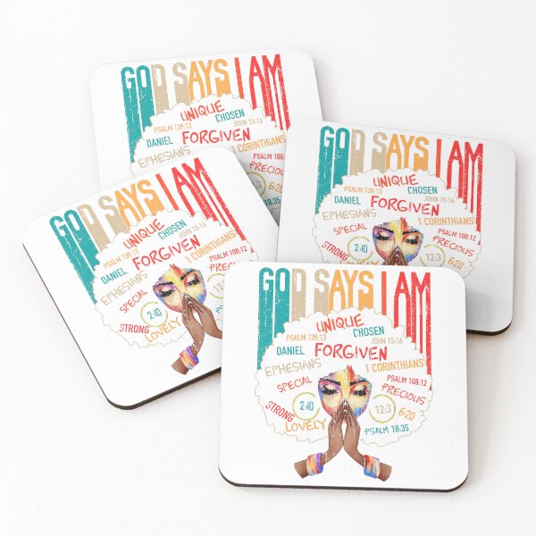 Item preview, God Says I am 2 designed and sold by MelanatedWomanPrintDesign.