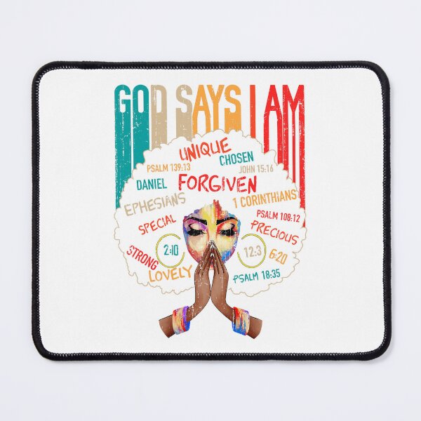 Item preview, God Says I am 2 designed and sold by MelanatedWomanPrintDesign.