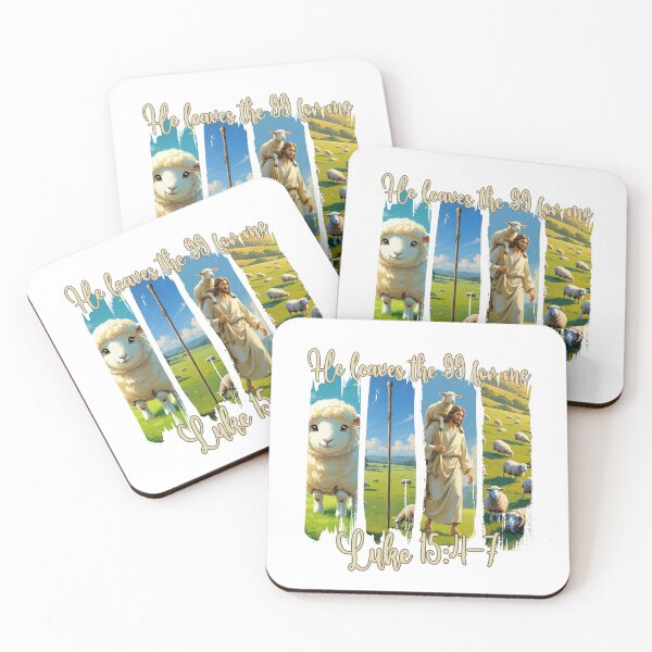Item preview, He Leaves the 99 for Me – Lost Sheep Brushstroke Art designed and sold by Illustrated Faith.