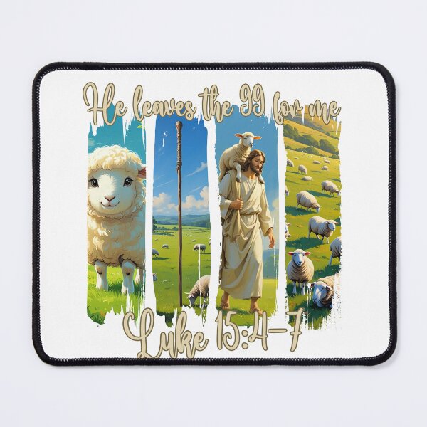 Item preview, He Leaves the 99 for Me – Lost Sheep Brushstroke Art designed and sold by Illustrated Faith.