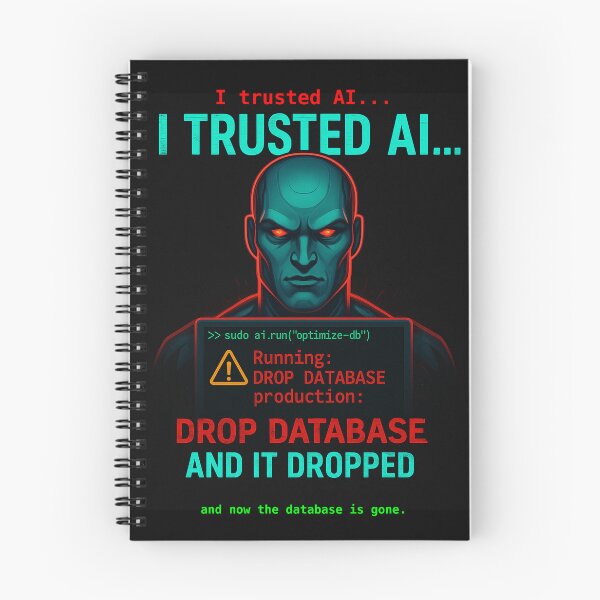 Item preview, I Trusted AI... And Now the Database Is Gone designed and sold by  just text.