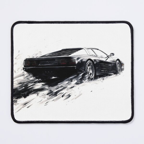 Item preview, Testarossa 1990 Sumi Ink Illustration designed and sold by blackdogshop.